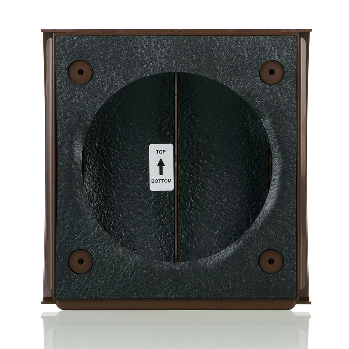 Blauberg AH-10-100-BROWN External Wall Wind Sound Baffle Vent Cover Draft 4" 100mm - westbasedirect.com