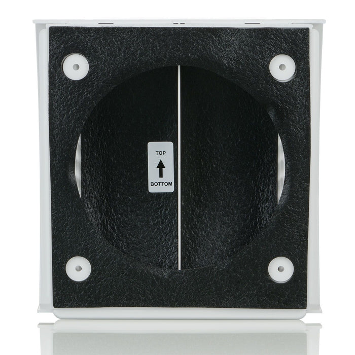 Blauberg AH-10-100-WHITE External Wall Wind Sound Baffle Vent Cover Draft 4" 100mm - westbasedirect.com