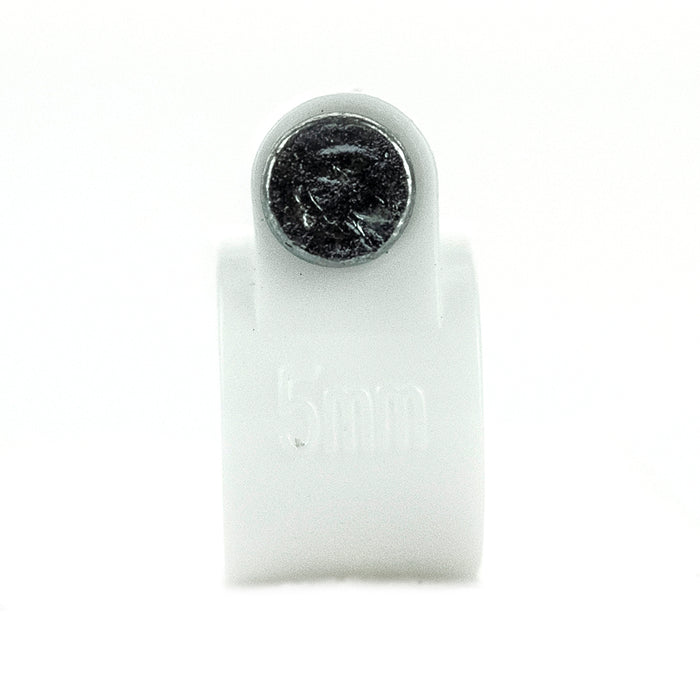 BG CCR5/100 White Round 5mm Cable Clips - 100 Pack - westbasedirect.com
