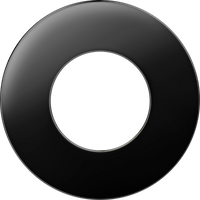 Luceco EFCFBZBN FType Compact Bezel Accessory Flat - Black Nickel