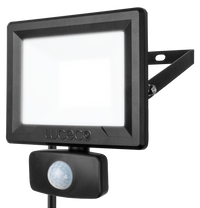 Luceco EFLD50B40P 50W 4000K IP65 Slimline PIR Floodlight Black