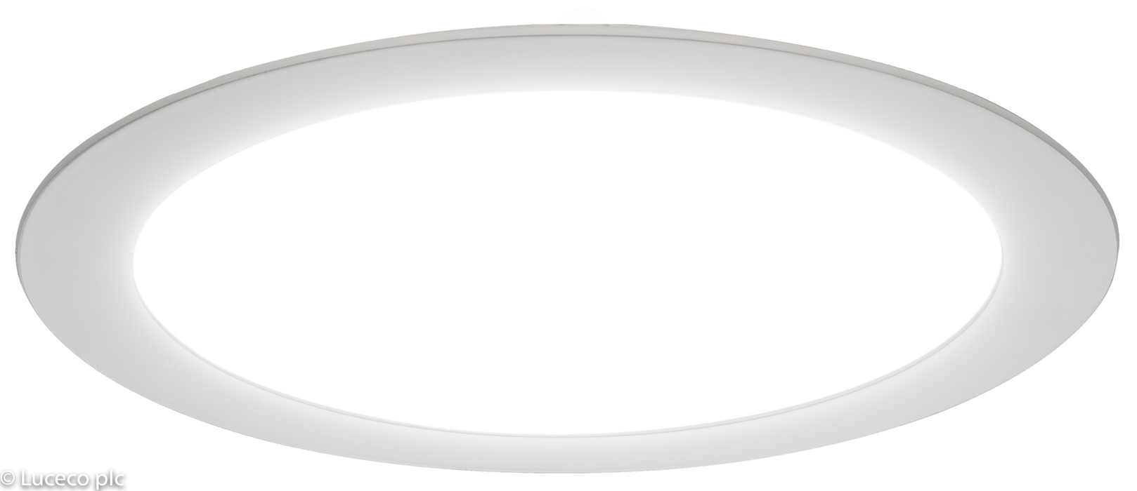 Luceco LuxPanel Eco Circular Ø220mm 18W 3000K Standard Slimline LED Downlight - westbasedirect.com