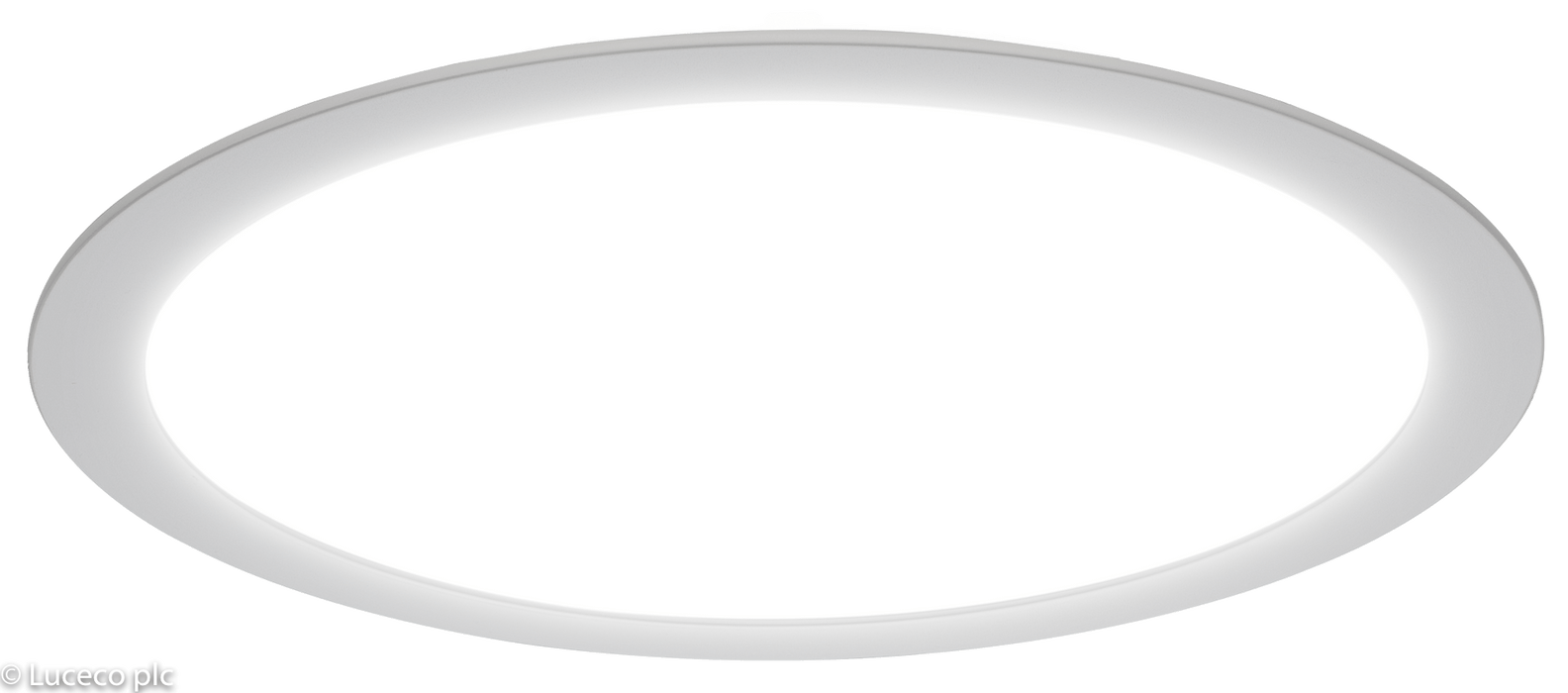 Luceco LuxPanel Eco Circular Ø300mm 24W 3000K Standard Slimline LED Downlight - westbasedirect.com