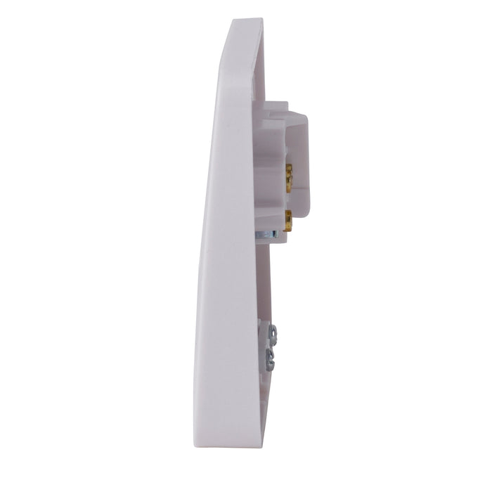 Schneider Electric GGBL2033 Lisse White Moulded 25A Side Entry Flex Outlet - westbasedirect.com
