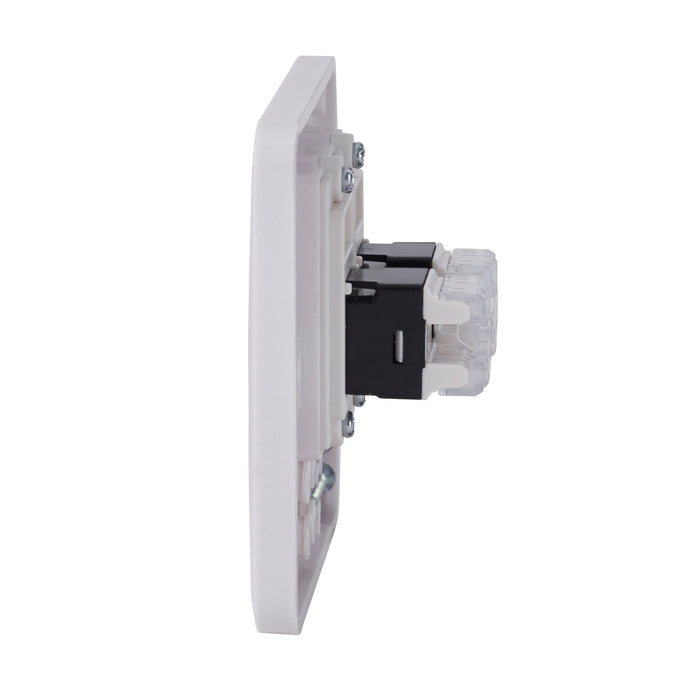 Schneider Electric GGBL7072C6 Lisse White Moulded Twin RJ45 CAT6 Data Socket - westbasedirect.com