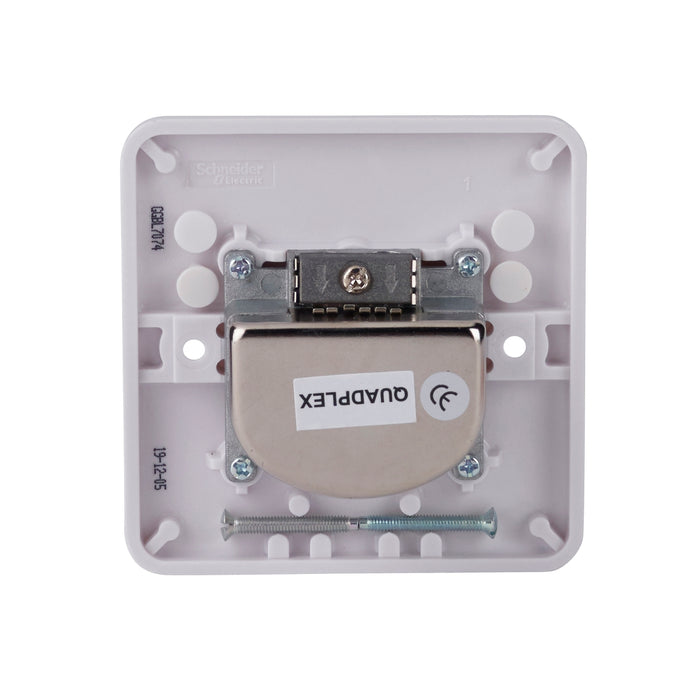 Schneider Electric GGBL7074 Lisse White Moulded Quadplex TV-FM/DAB & 2x SAT Outlet - westbasedirect.com