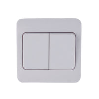 Schneider Electric GGBL1022W Lisse White Moulded 10AX 2G 2-Way Wide Rocker Switch