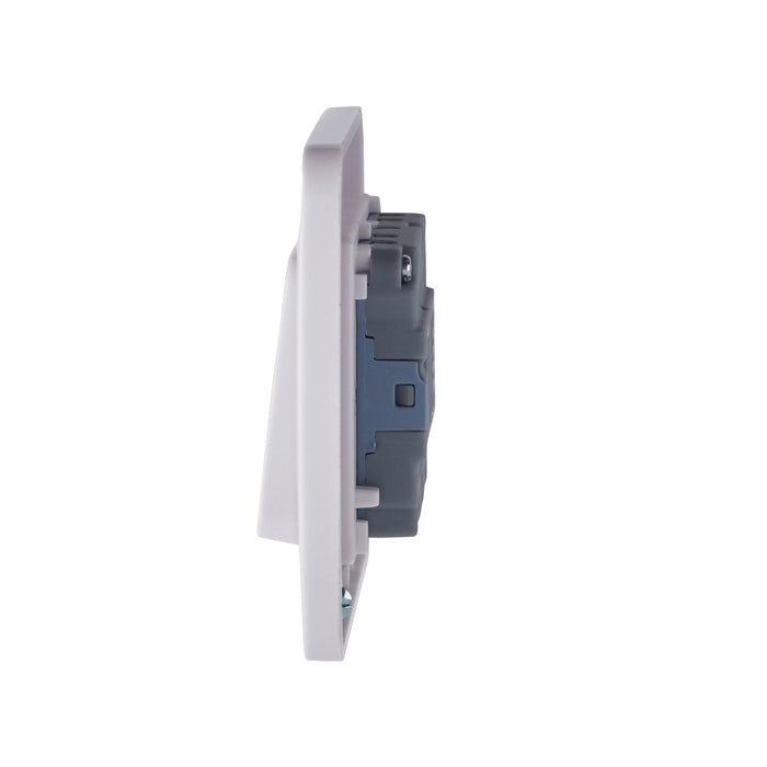 Schneider Electric GGBL1022W Lisse White Moulded 10AX 2G 2-Way Wide Rocker Switch - westbasedirect.com
