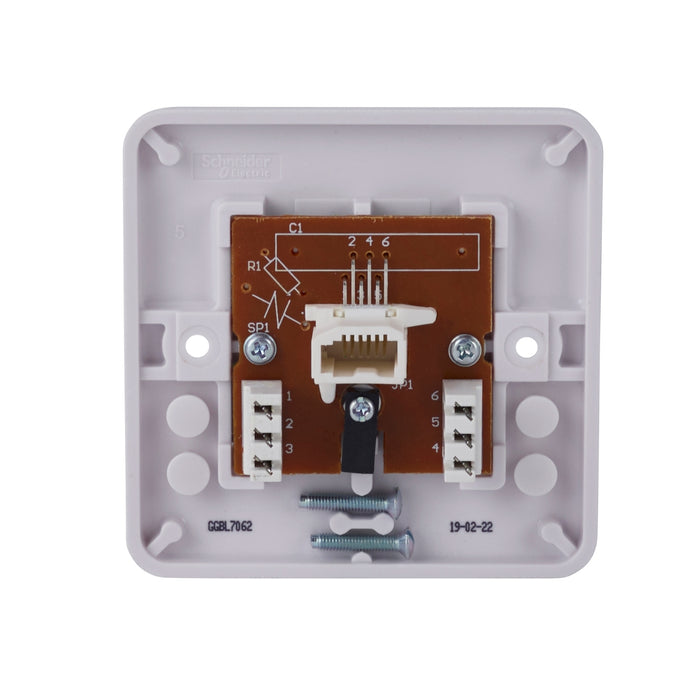 Schneider Electric GGBL7062 Lisse White Moulded BT Secondary Telephone Socket - westbasedirect.com