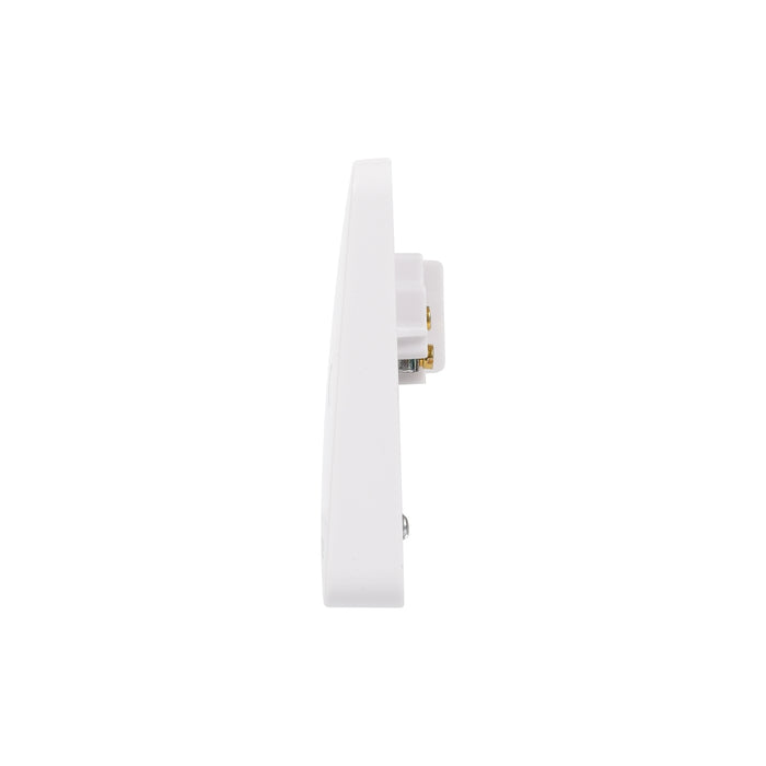 Schneider Electric GGBL2033S Lisse White Moulded 25A Side Entry Flex Outlet (Display Packaged) - westbasedirect.com