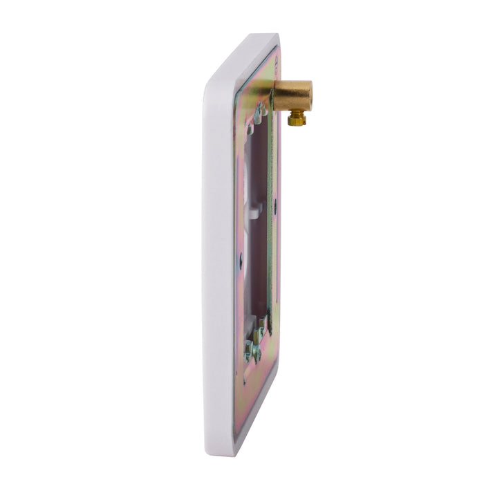 Schneider Electric GGBL02G Lisse White Moulded 2G Grid Front Plate - westbasedirect.com