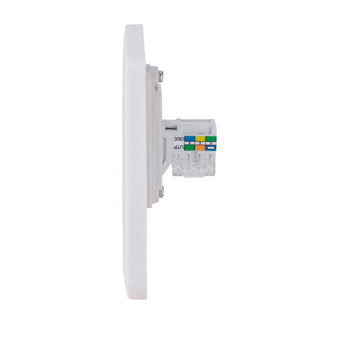Schneider Electric GGBL7051 Lisse White Moulded Single RJ12 Data/Telephone Socket Outlet - westbasedirect.com