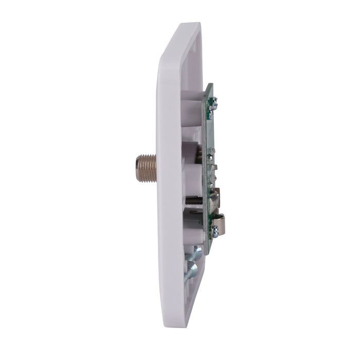 Schneider Electric GGBL7030 Lisse White Moulded Single Satellite "F" Type Socket Outlet - westbasedirect.com