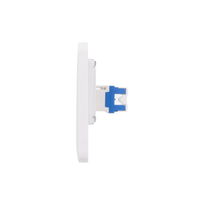 Schneider Electric GGBL7072C5S Lisse White Moulded Twin RJ45 CAT5e Data Socket (Display Packaged) - westbasedirect.com