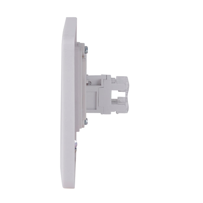 Schneider Electric GGBL7071C6 Lisse White Moulded Single RJ45 CAT6 Data Socket - westbasedirect.com