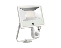 Collingwood FL02WPCS White 20W Colour Switchable Floodlight, IP65, PIR