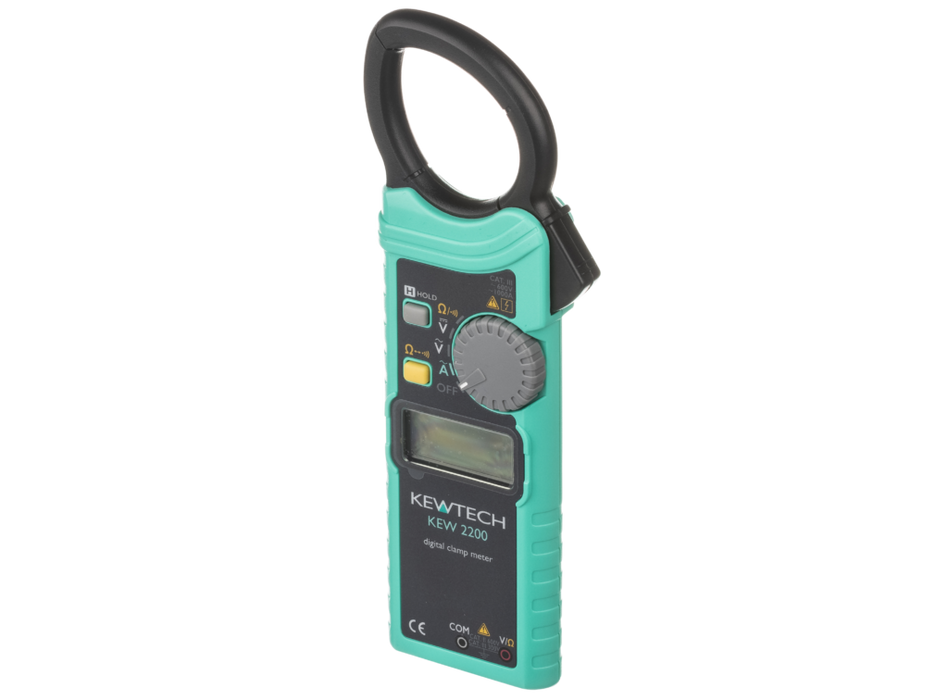 Kewtech KEW2200 Ultra Slim 1000A Digital AC Clamp Meter - westbasedirect.com