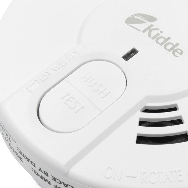 Kidde DY29RB Battery Powered Optical Smoke Alarm 4" 9V Battery Test/Hush Button + 5 Year Battery Life - westbasedirect.com