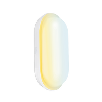 Aurora UtiliteCS AU-BH220CS 240V 20W IP65 Colour Switchable Oval LED Bulkhead White 3000/4000/6500K