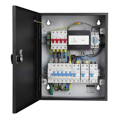 Matt:e ARD-3-32-R 3 Phase O-PEN EV Connection Unit & Auto Reset 5 Pole Isolator with 3x32A Single Phase Type A DP RCBOs - westbasedirect.com