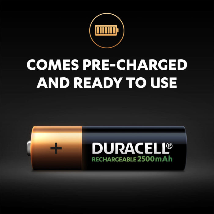 Duracell Rech. Ultra AA 2500mAh | 4 Pack - westbasedirect.com