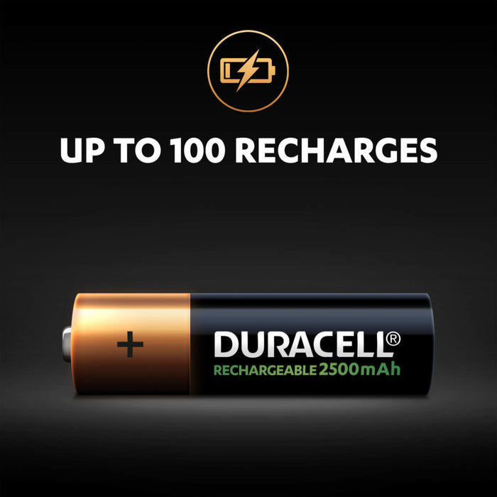 Duracell Rech. Ultra AA 2500mAh | 4 Pack - westbasedirect.com