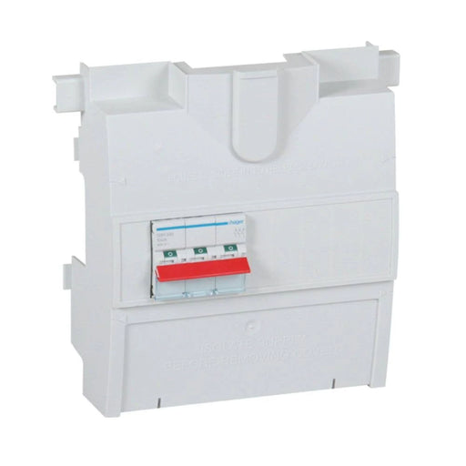 Hager JK11253S 125A 3 Pole Switch Disconnector Incomer Kit - westbasedirect.com