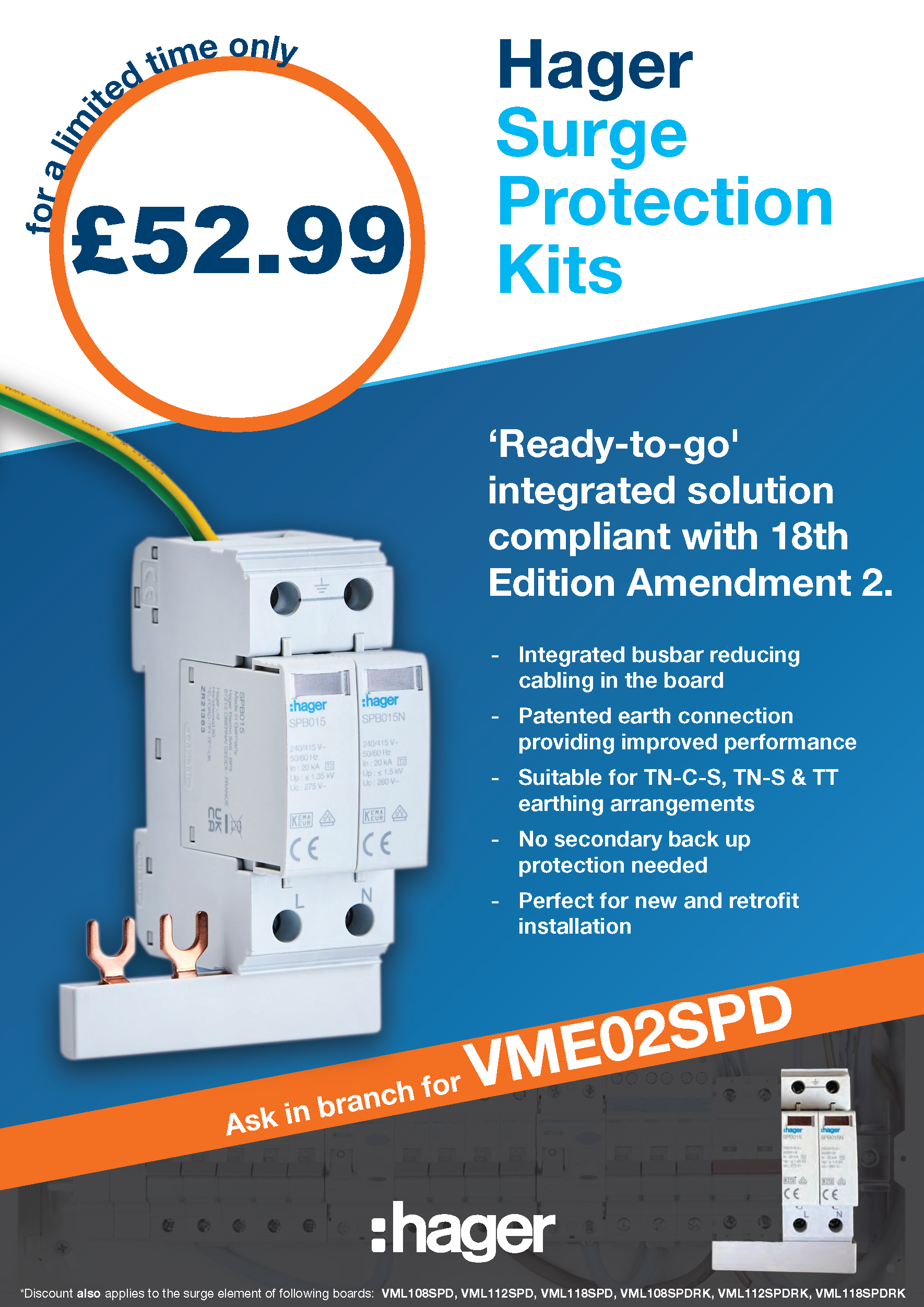 Hager Surge Protection Devices (SPD's)