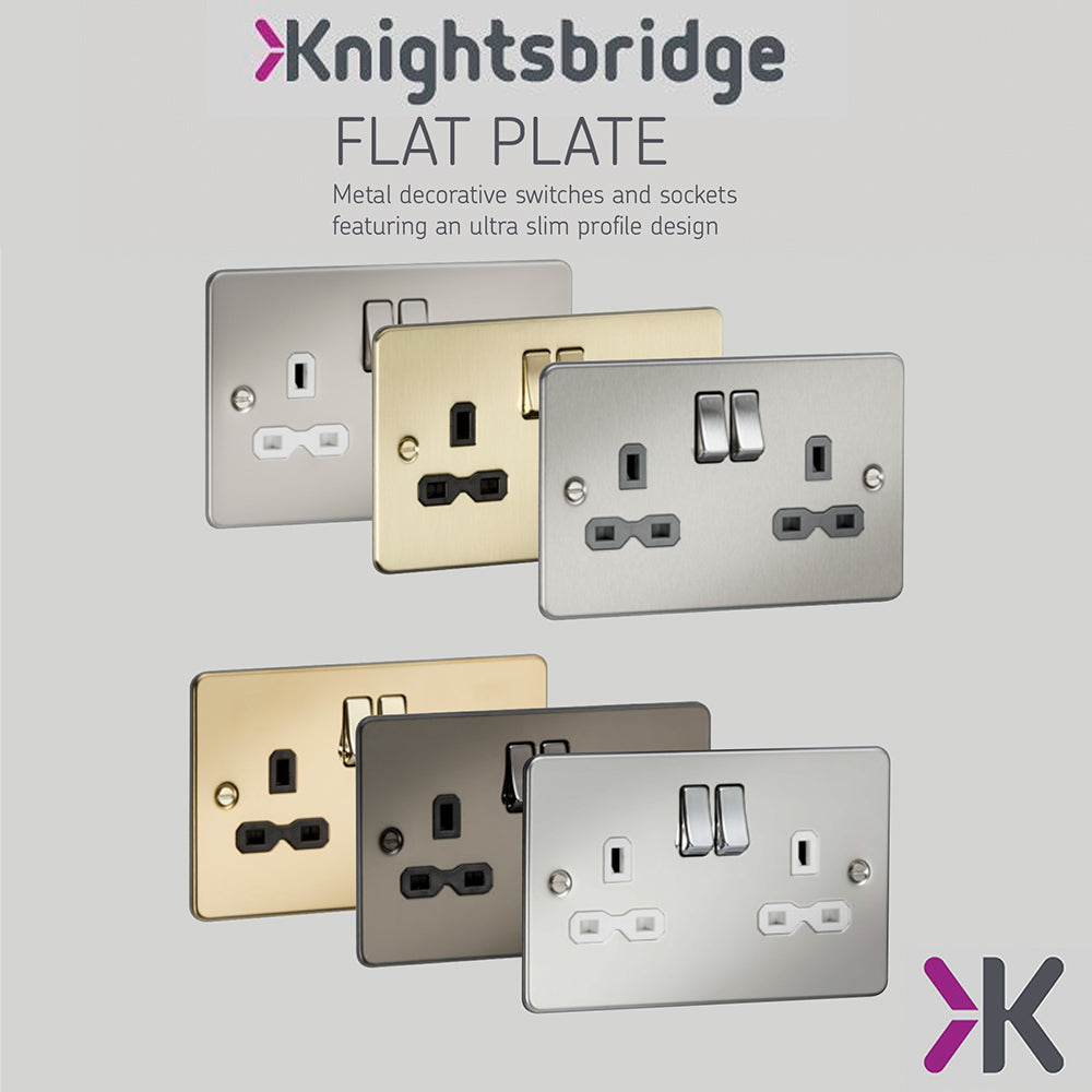 Knightsbridge Flat Plate Switches & Sockets
