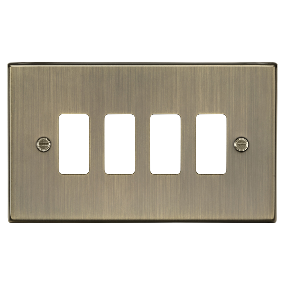 Knightsbridge Square Edge Grid Front Plates