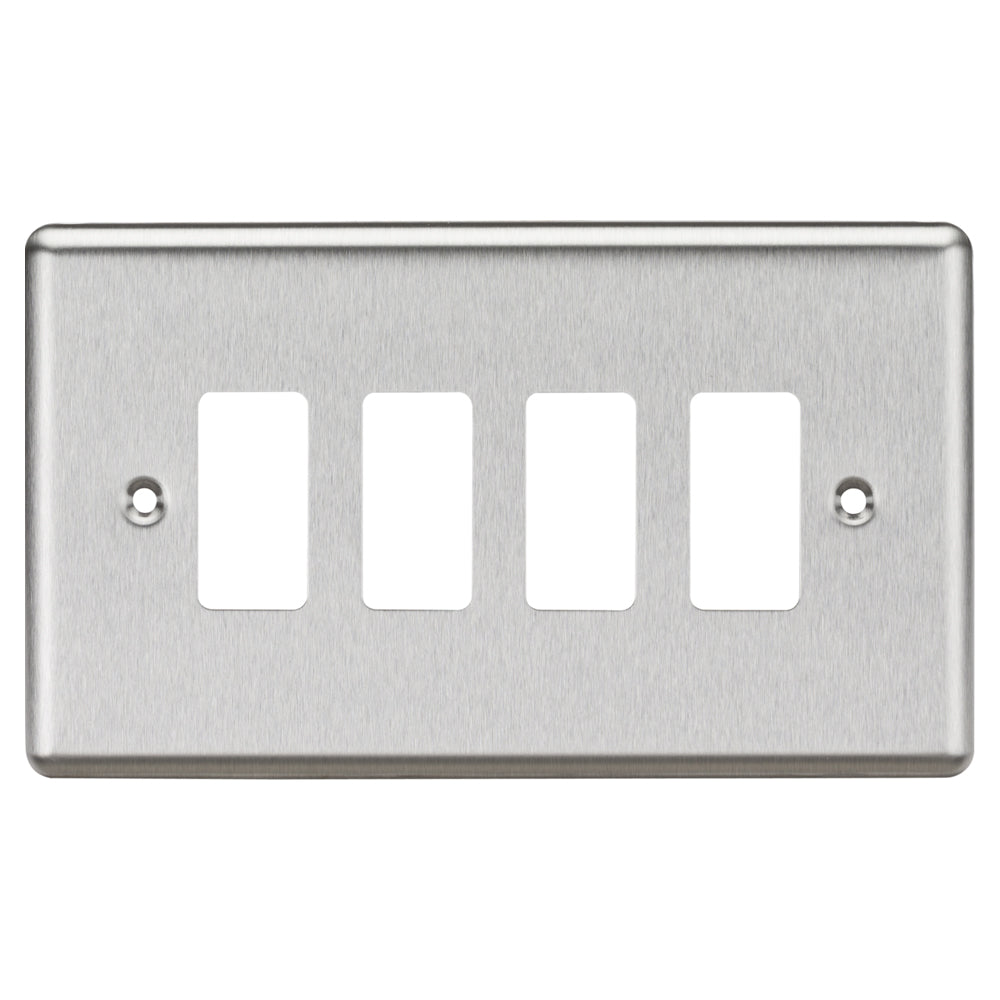 Knightsbridge Rounded Edge Grid Front Plates