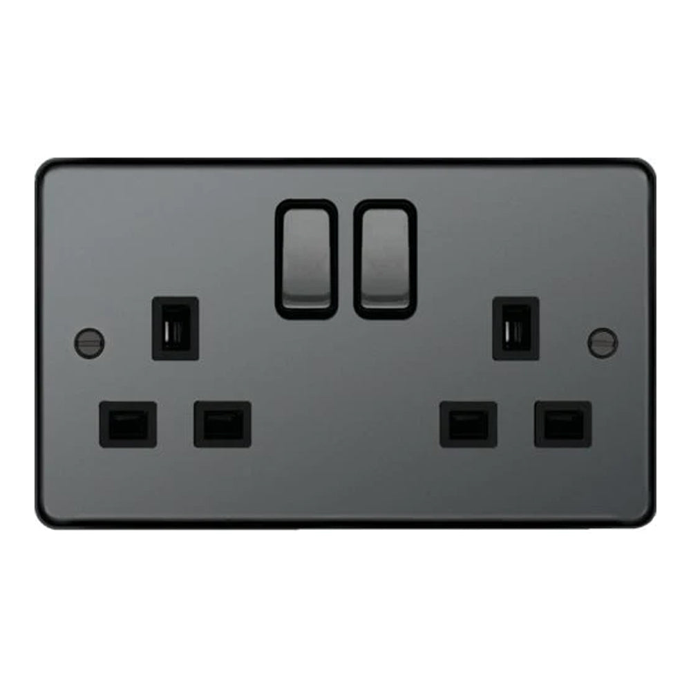 Hager Sollysta Decorative Raised Plate Black Nickel — westbasedirect.com