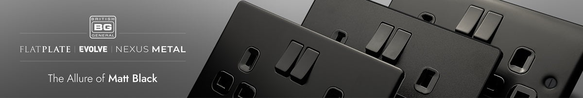BG Electrical Matt Black Switches and Sockets