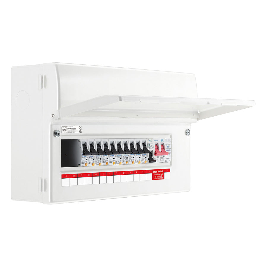 BG Fortress Main Switch Consumer Units Populated