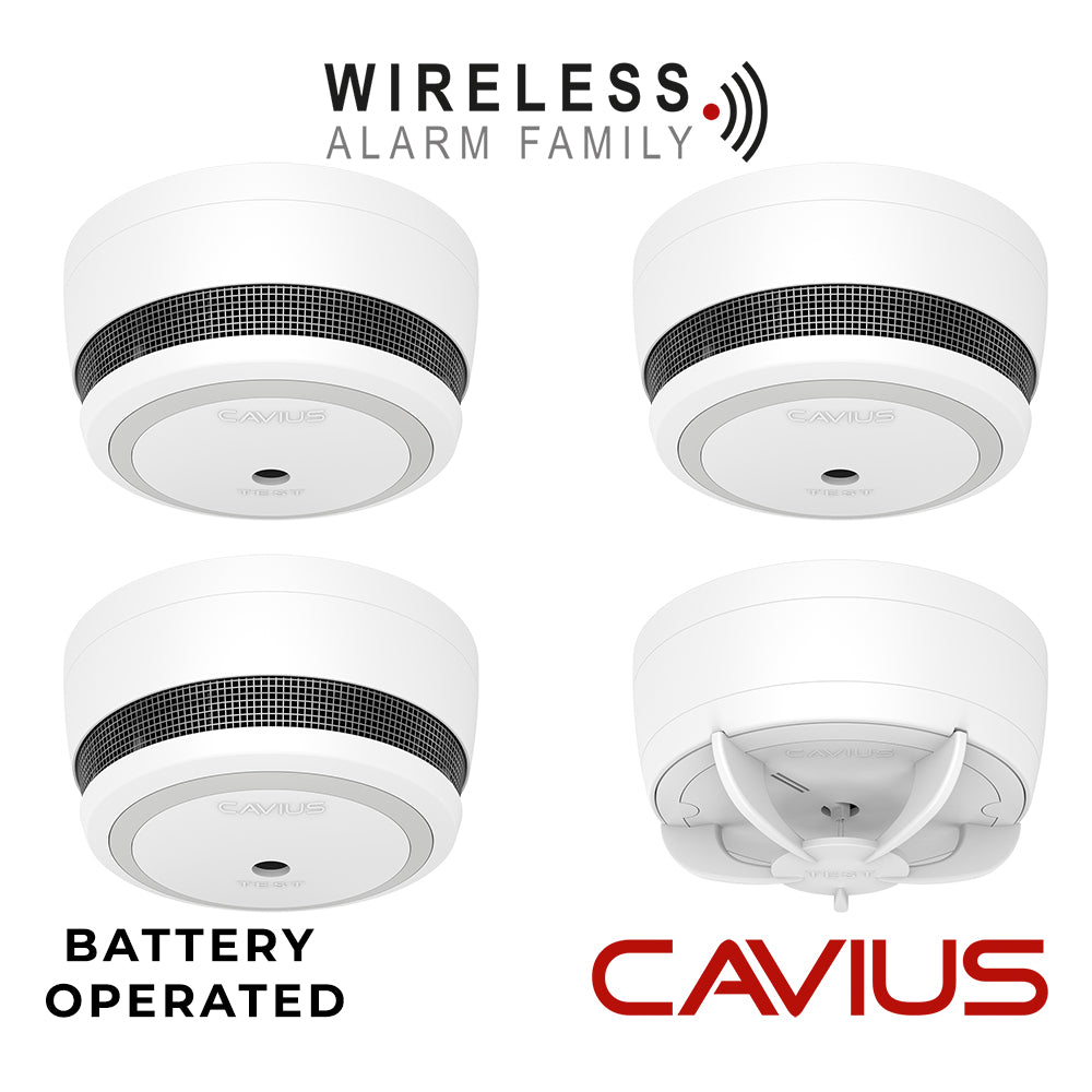 Cavius Battery Smoke & Heat Alarm Kits