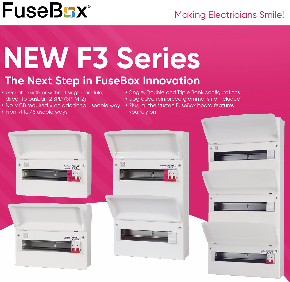 FuseBox NEW F3 Series Consumer Units