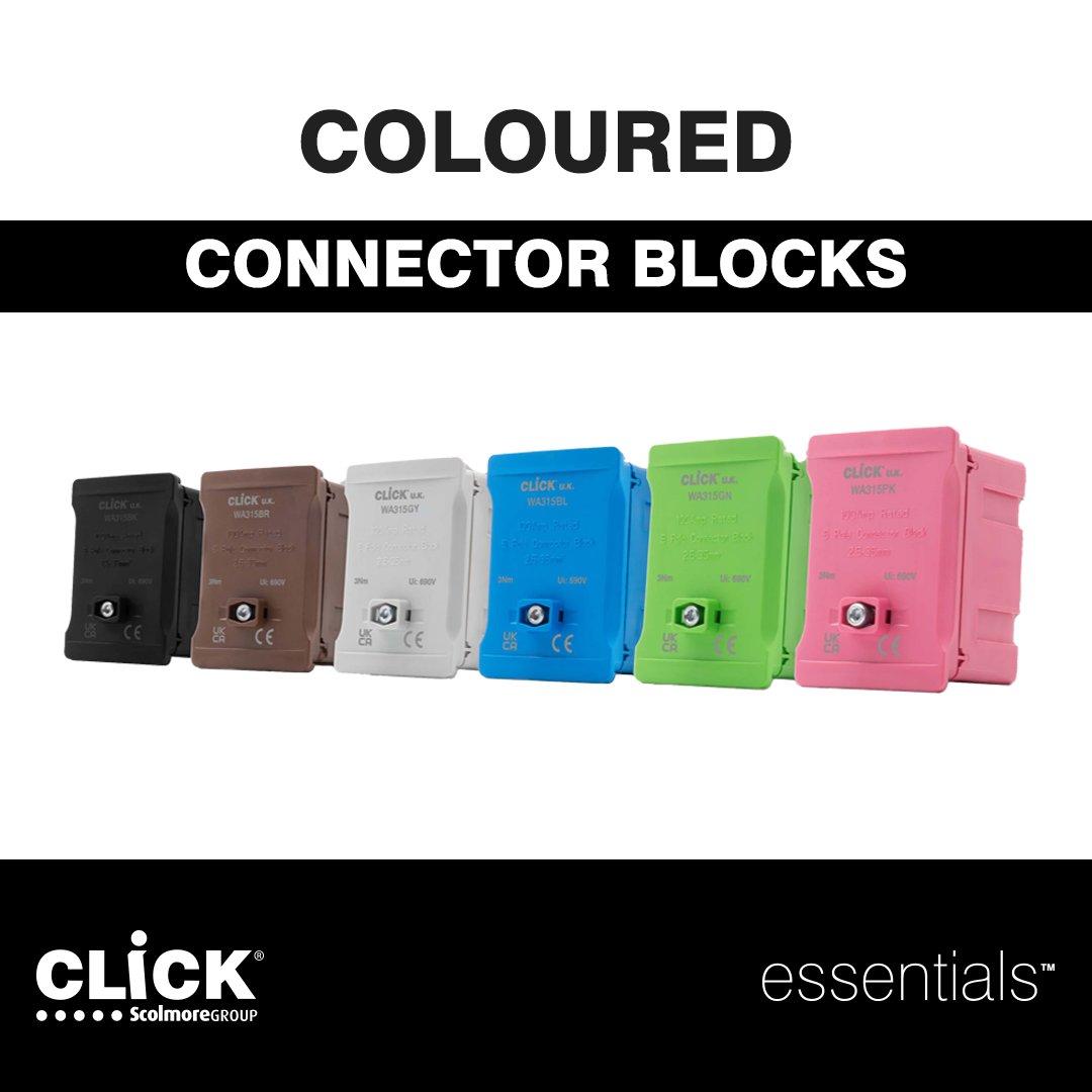 Click Coloured Connector Blocks