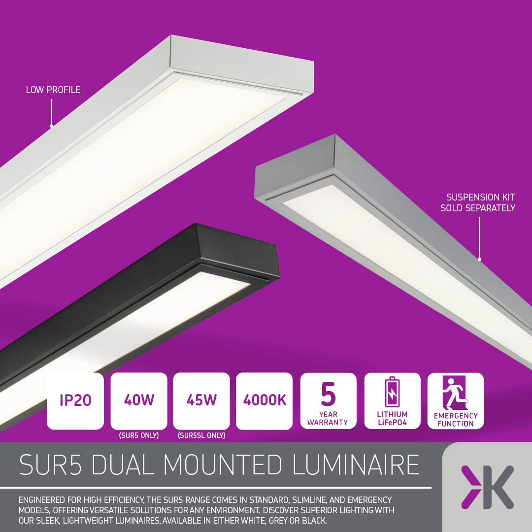 Knightsbridge SUR5 Dual-Mount LED Luminaire