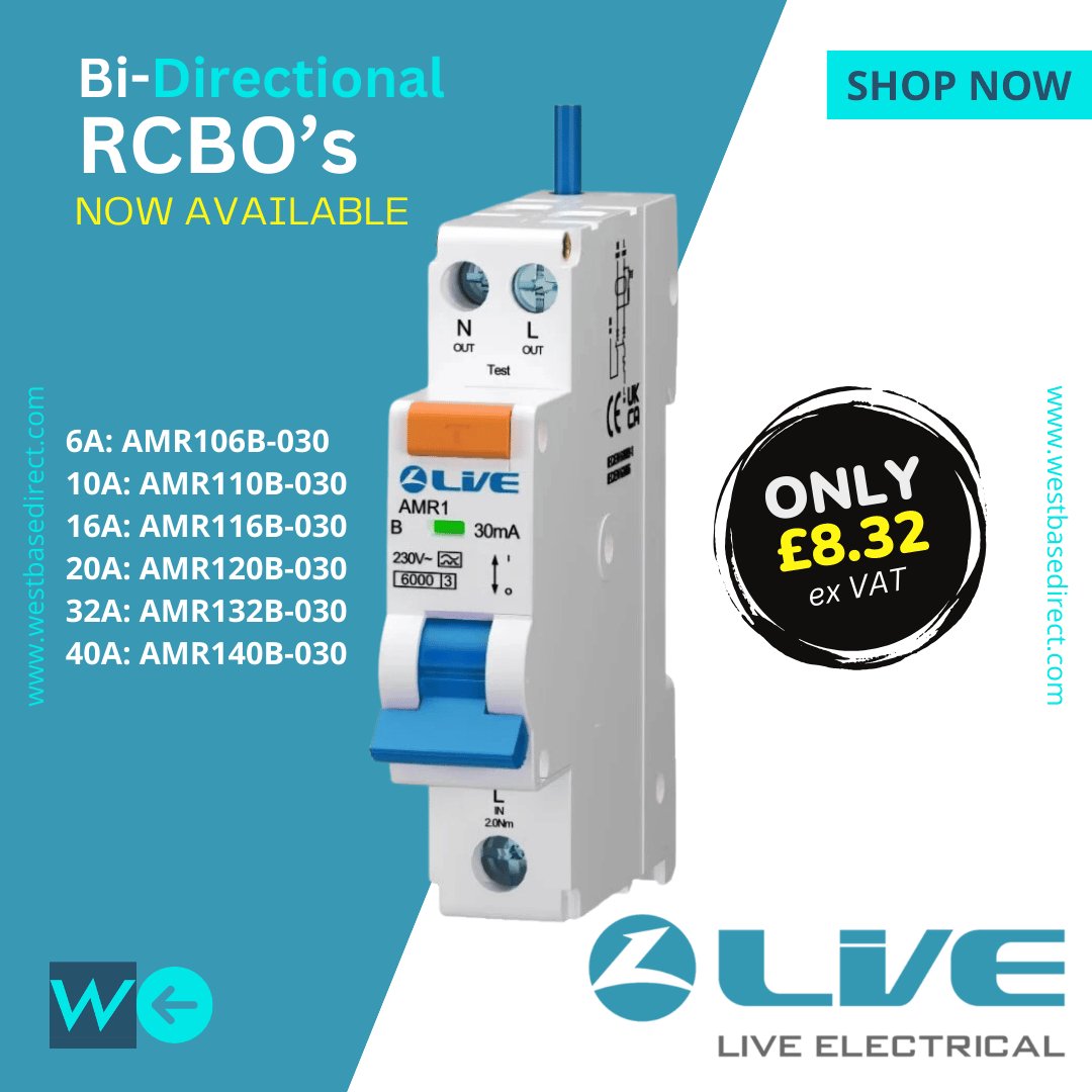 LIVE Electrical AMR Bi-Directional Mini RCBOs