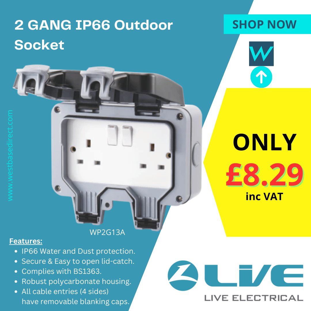 LIVE Electrical Weatherproof Sockets