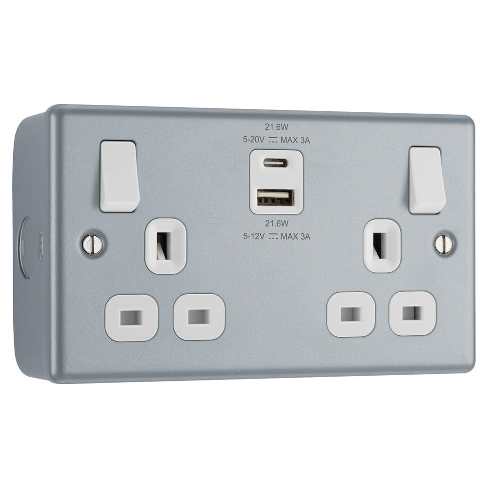 Usbc Rectangular Socket BG Metal Clad USB Sockets — westbasedirect.com