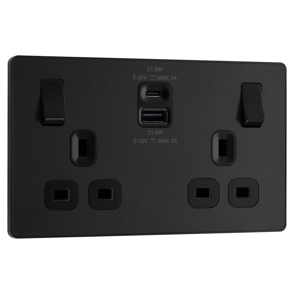 BG 22W Superfast USB A+C Sockets