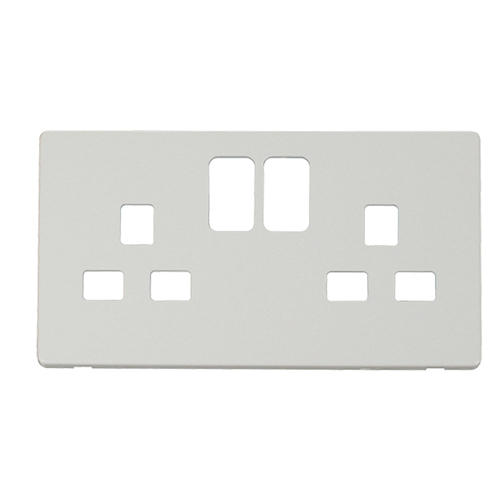 Click Definity Metal White Cover Plates