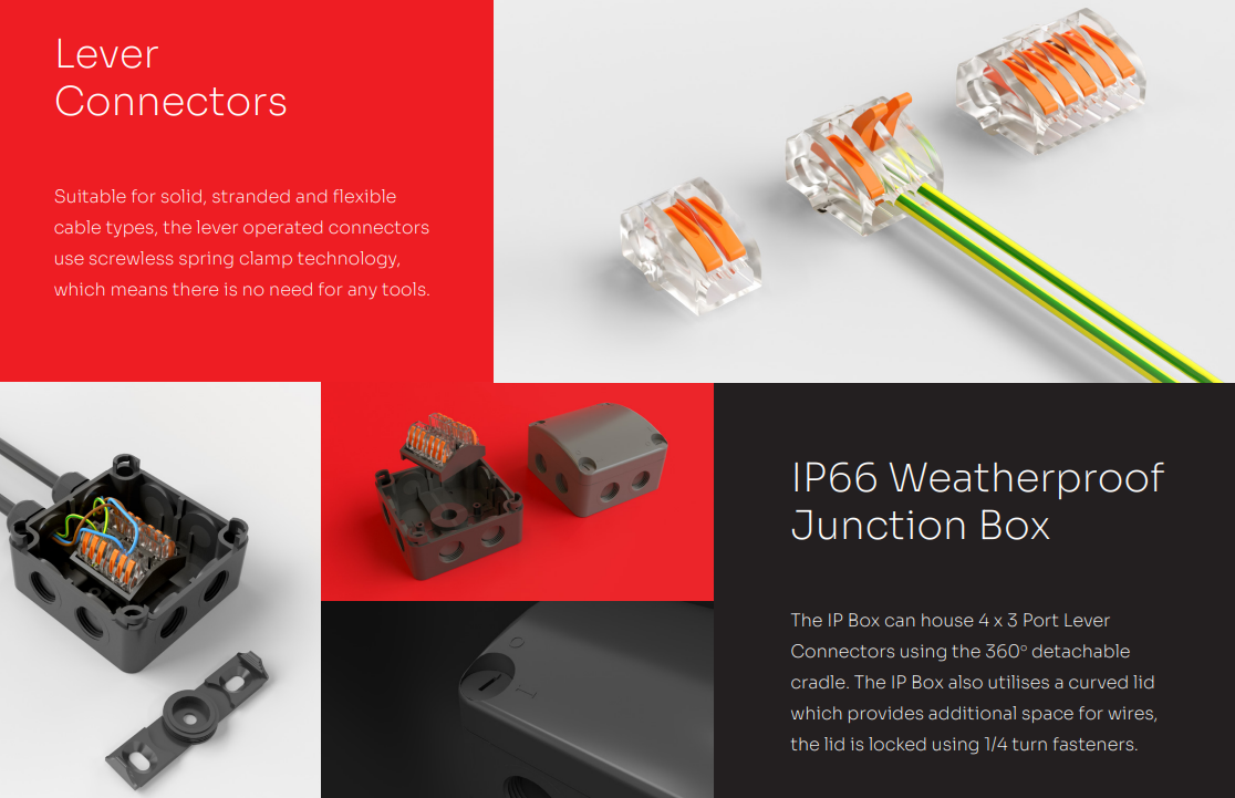 Unicrimp Q-NECT Lever Connectors & Connection Boxes