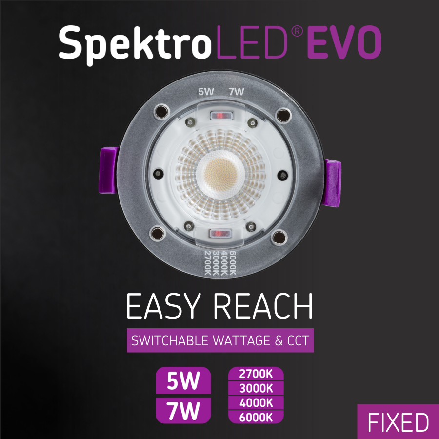 Knightsbridge SpektroLED Evo Fixed Fire-Rated Downlights