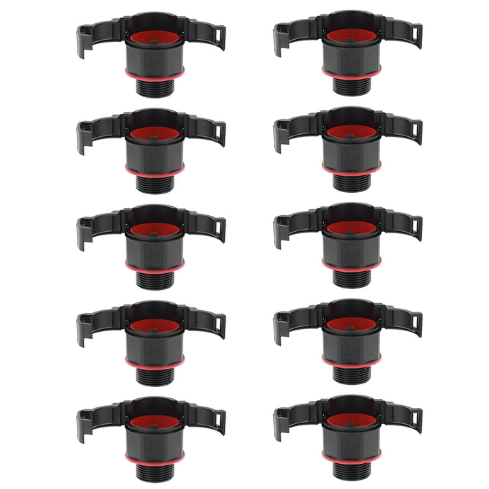 Wiska 10111985 BRACE M20 PA Polyamide Straight BraceFITTING c/w Locknut IP68, Black (Pack of 10)