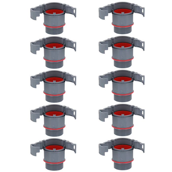 Wiska 10112337 BRACE M20 PA Polyamide Straight BraceFITTING c/w Locknut IP68, White (Pack of 10)