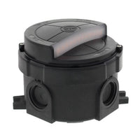 Wiska 10112591 COMBI 304 LED Light AC 2.5W IP66 Circular Junction Box - Black