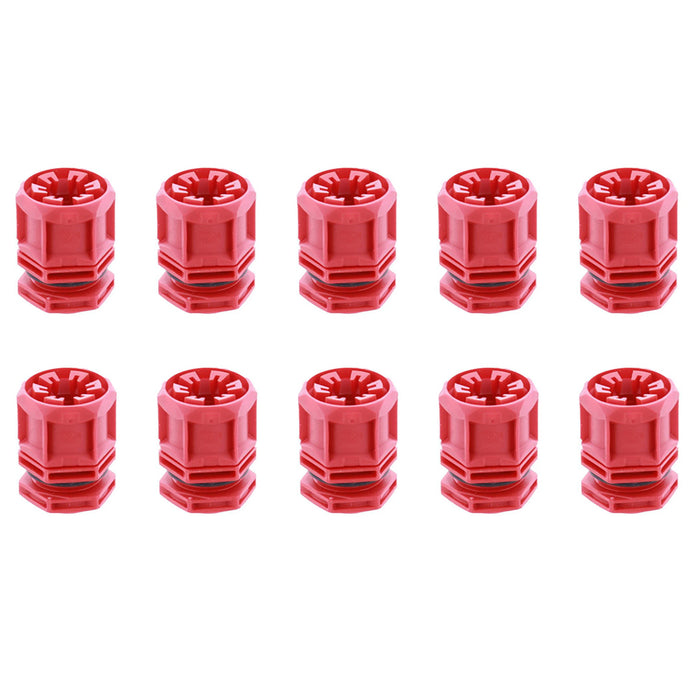 Wiska 10112912 TRISHOT ETKV-SET 20mm Cable Gland and Locknut Red (10 Pack)