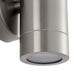 Saxby 101349 Palin  1lt wall marine grade IP65 7W Brushed stainless steel & clear glass 7W LED GU10 (Required) - westbasedirect.com